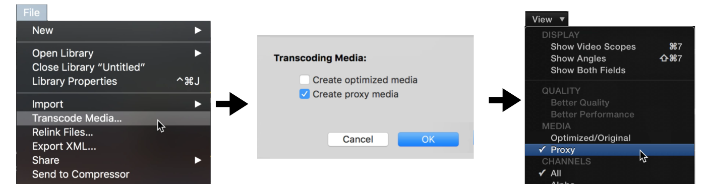 Transcoding is the way to make 4K and larger resolutions projects work well on nearly any Mac.