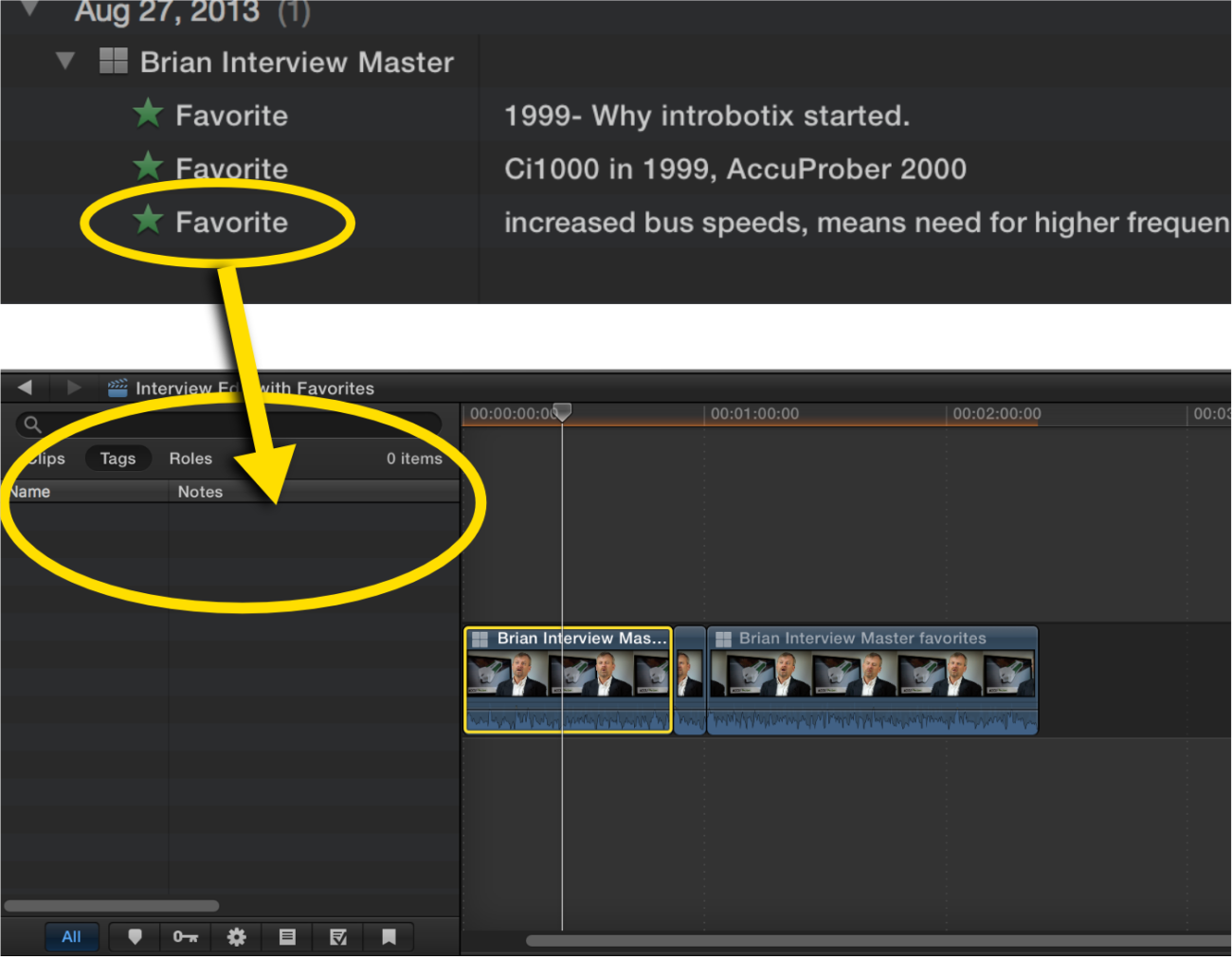 Make the most of FCP X: Log interviews better (part 1) - Frame.io Insider