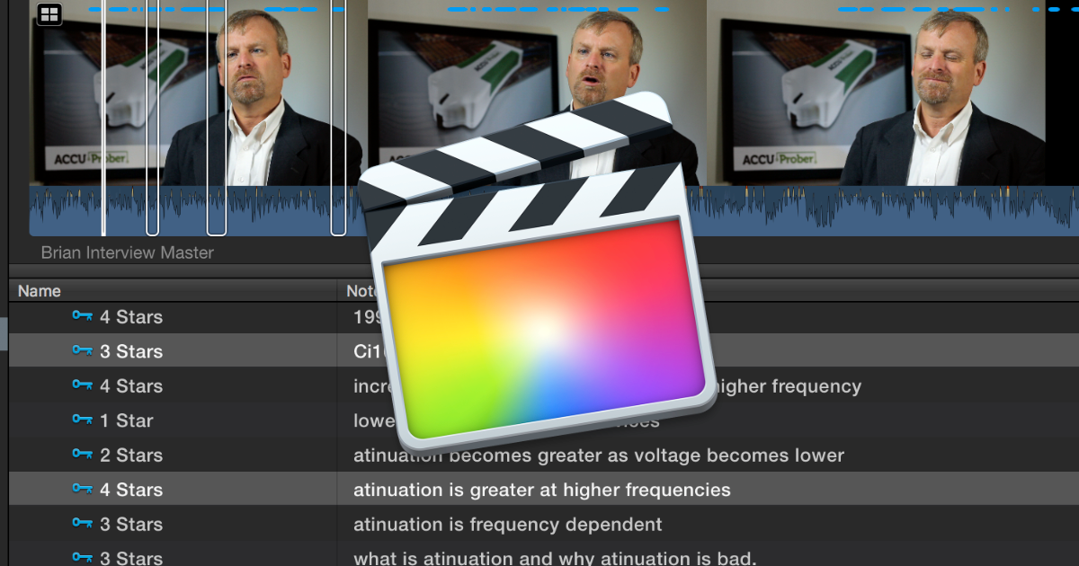 Make the most of FCP X: Log interviews better (part 1)