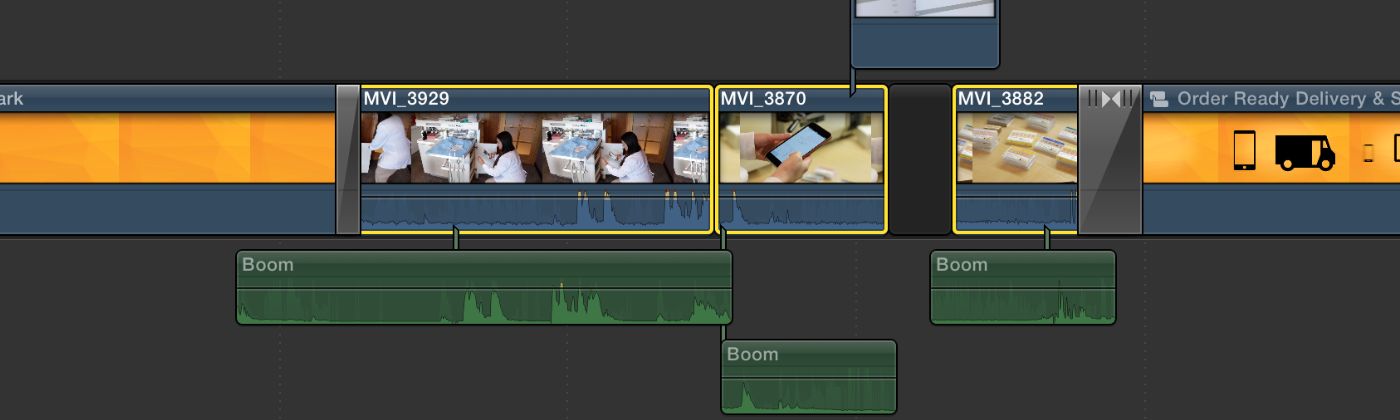 The Multicam Angle Editor can sync clips via audio waveforms already in the timeline.