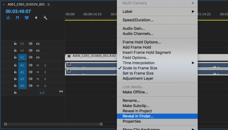 Basic Premiere Pro Proxy workflow