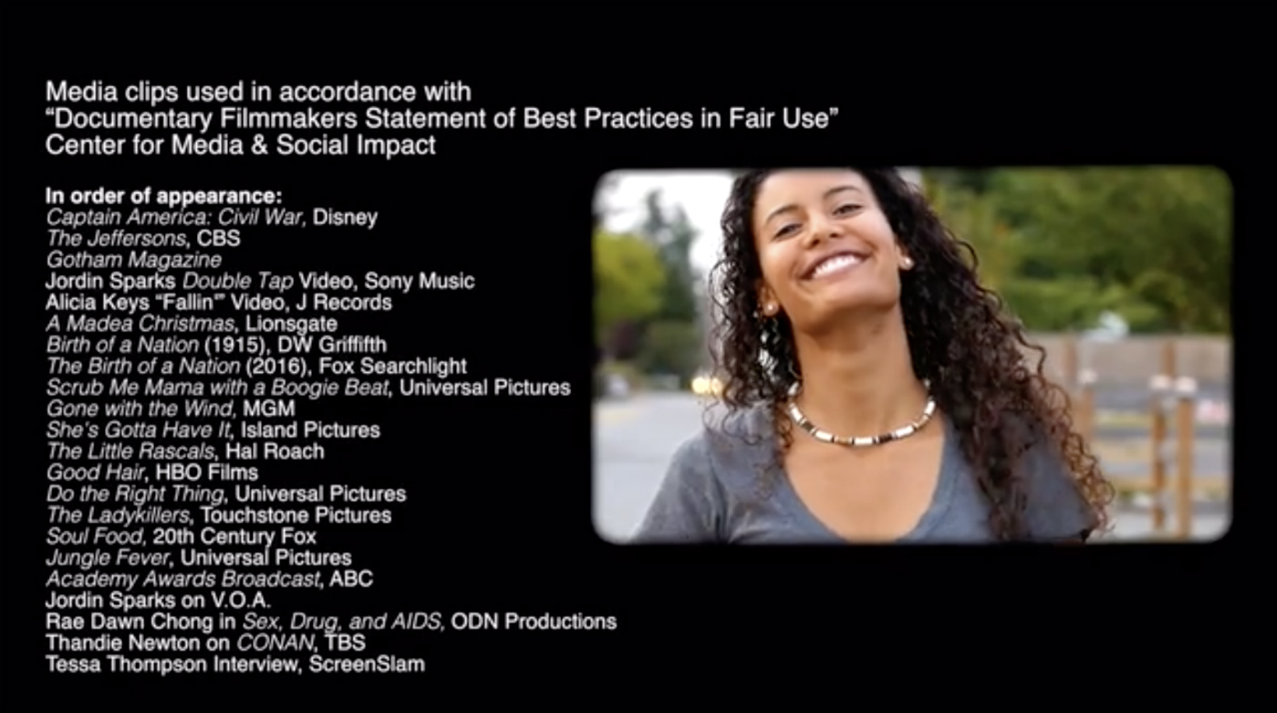 Fair use and copyrights clip credits