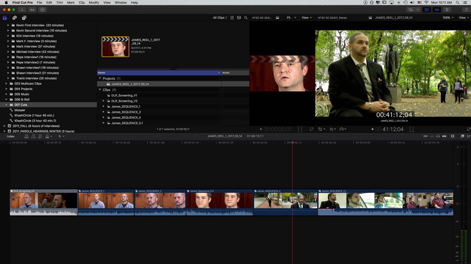 nested clips in fcpx