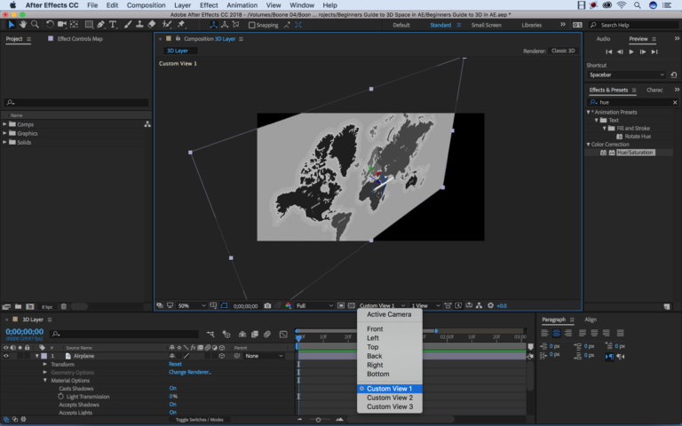 The Beginner s Guide To Working In Adobe After Effects 3D