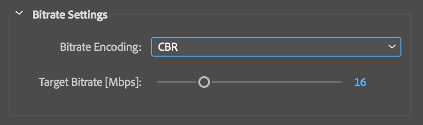  Adobe Media Encoder Débit binaire constant 