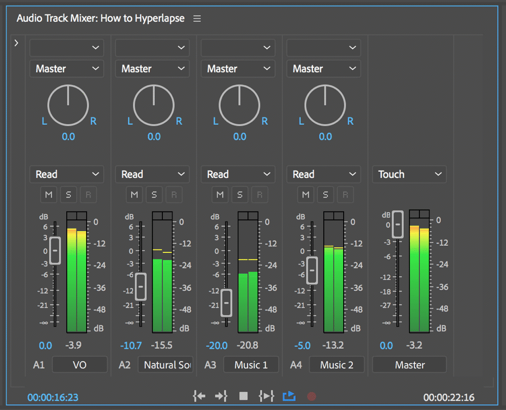 mix stereo master in garage band