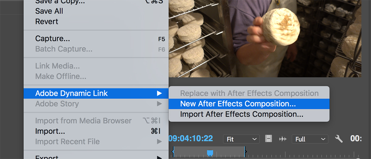 After Effects Dynamic Link to Premiere Pro