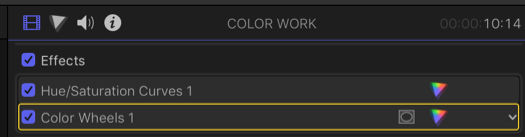 FCPX color work