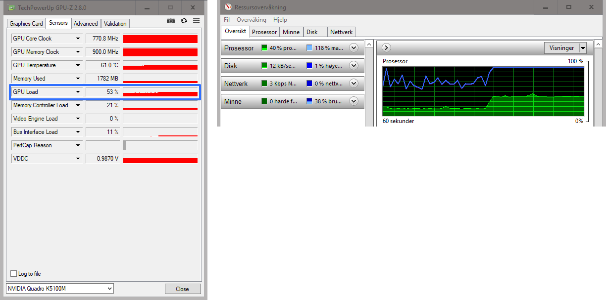 Color correction GPU and CPU loads