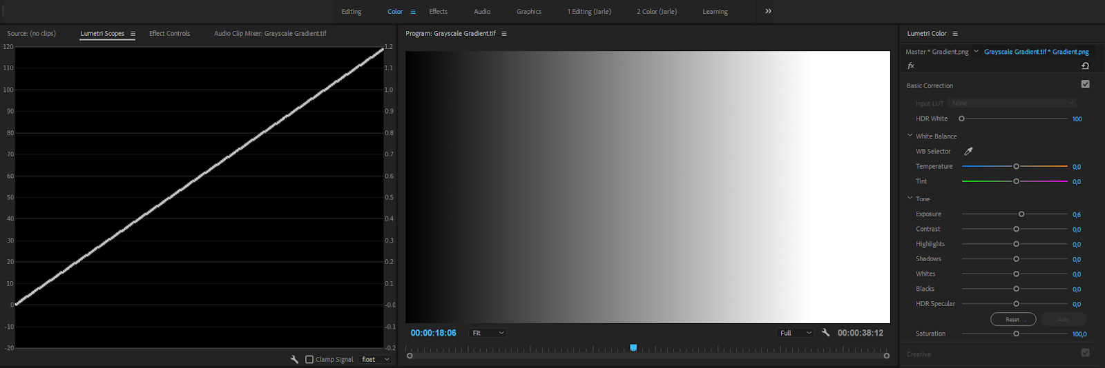 Exposure adjustment no longer introduces compression on HDR material