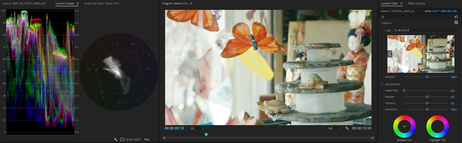 Premiere Color Correction: Alexa Creative LUT