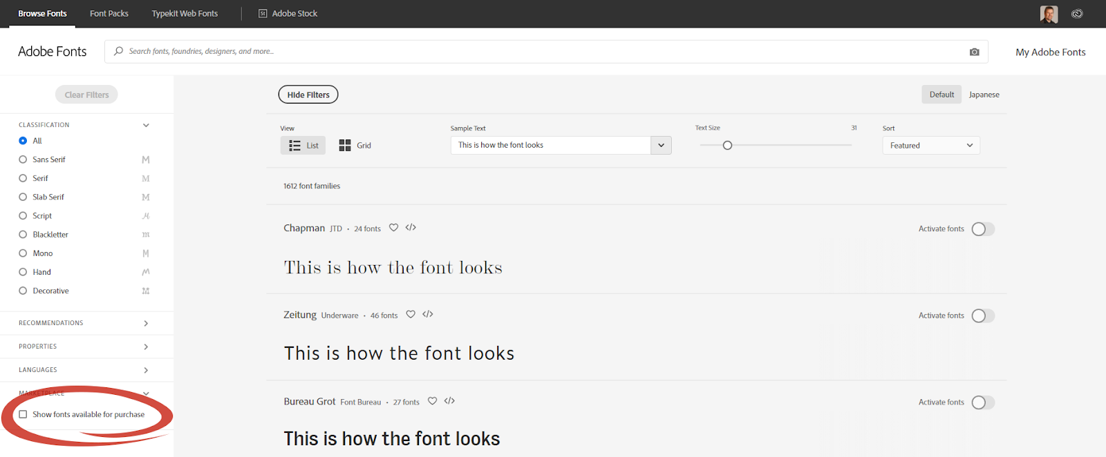 Free fonts from Adobe