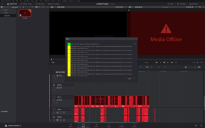 mp4 davinci resolve media offline