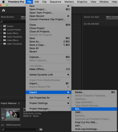 There and Back Again - How to Roundtrip Between Premiere and Resolve