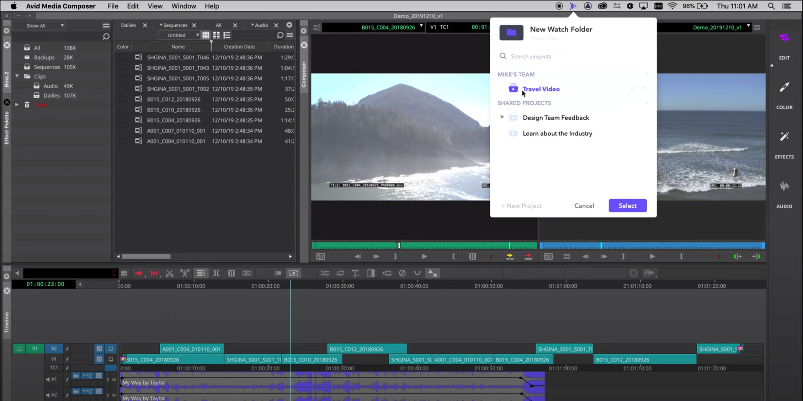 A Fast and Easy Remote Editing Workflow for Avid