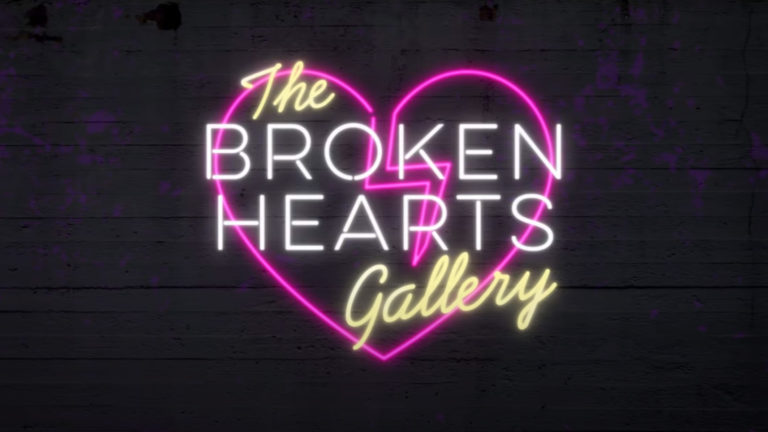 The Broken Hearts Gallery neon sign