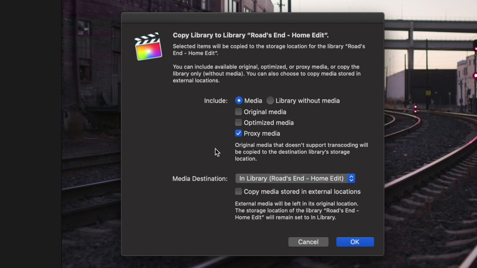 fcpx copy library settings