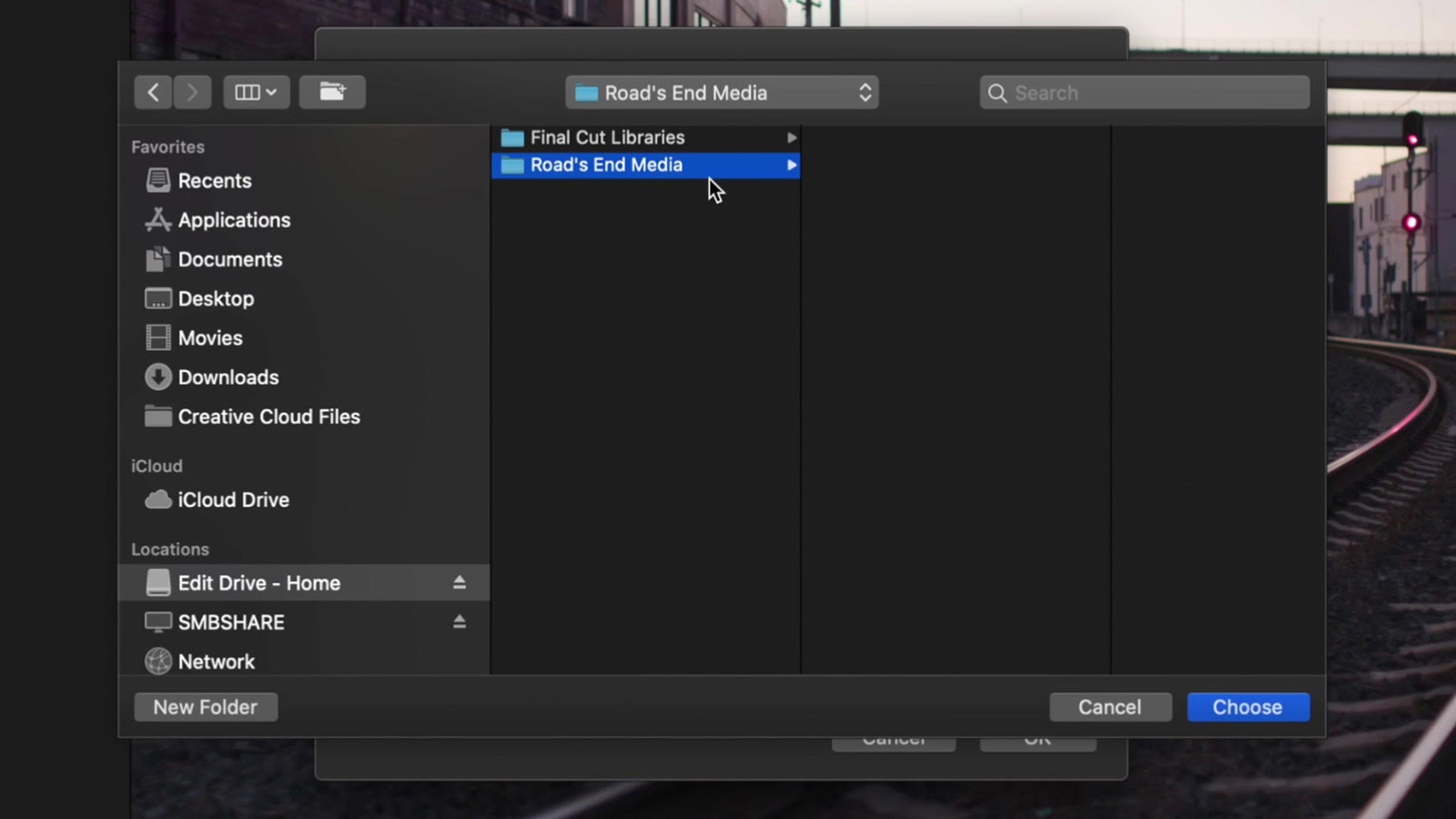 fcpx export to external drive