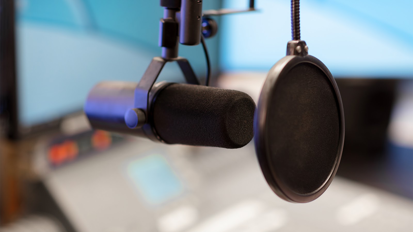 microphone and pop filter