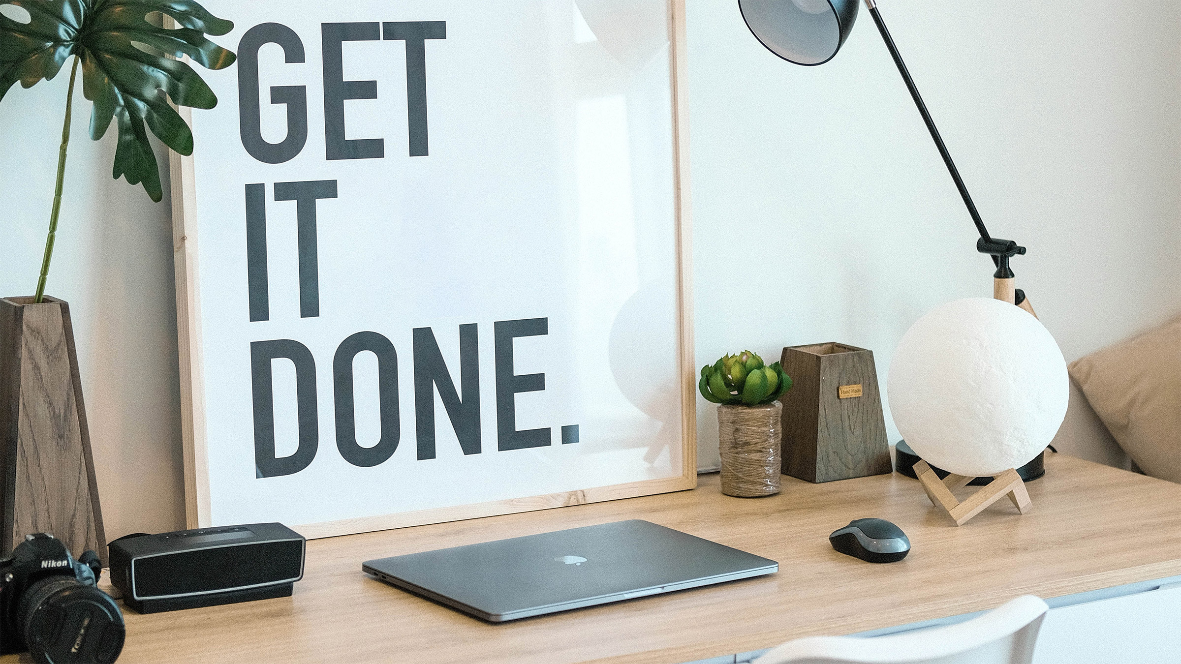 Get it done poster in home office