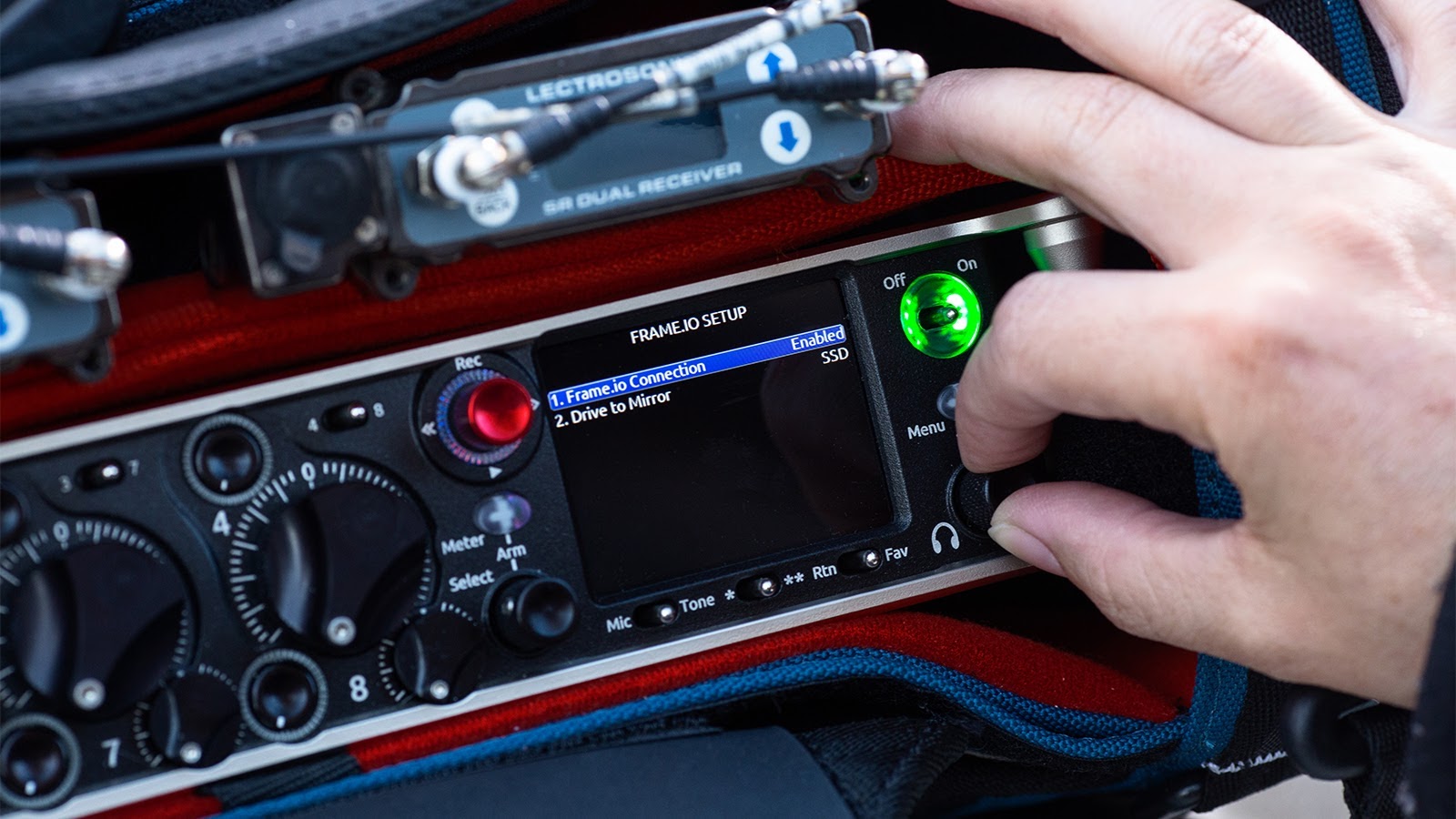 Sound Devices 888 connecting to Frame.io