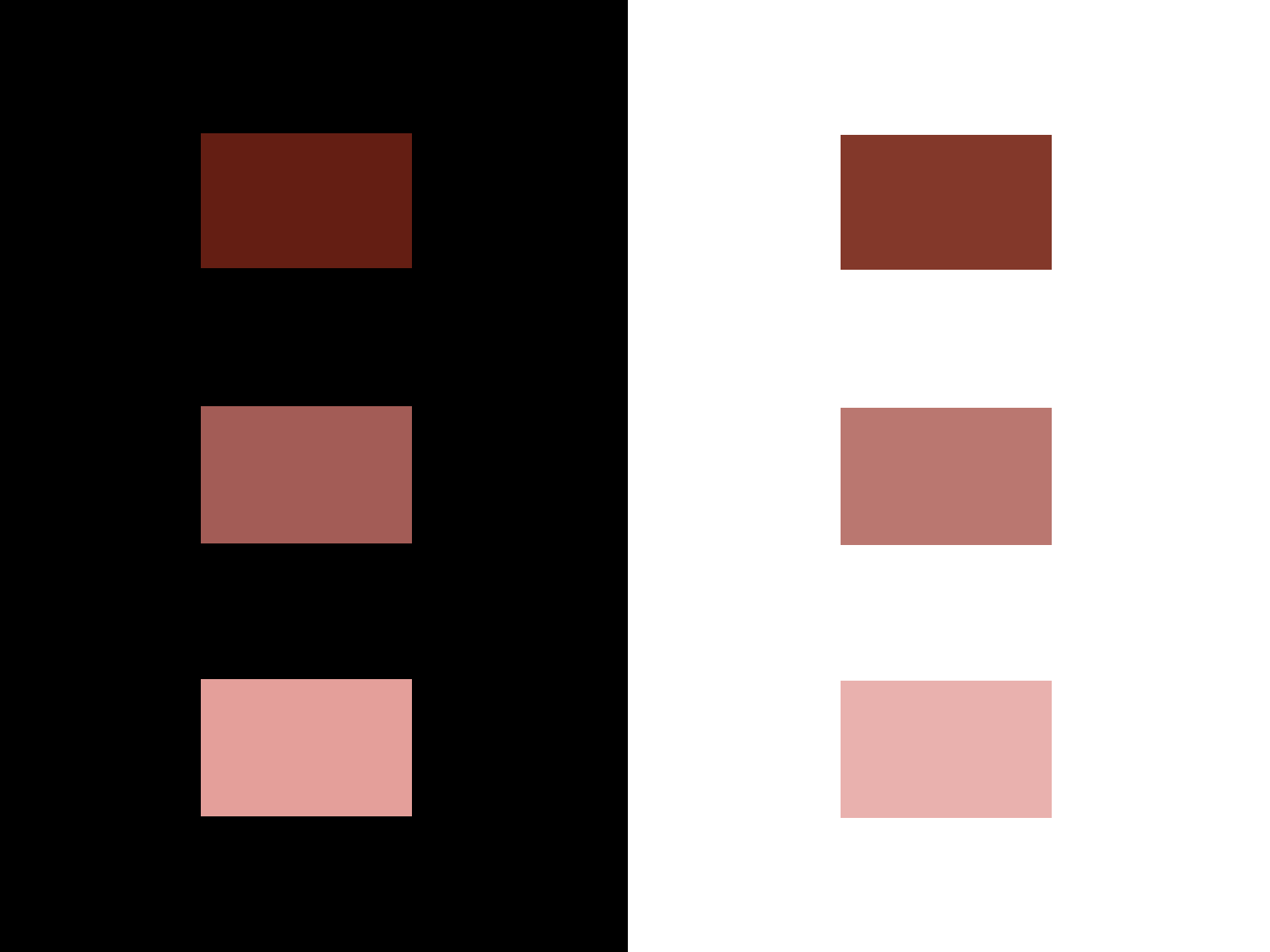 Image showing effect of contrast on color perception