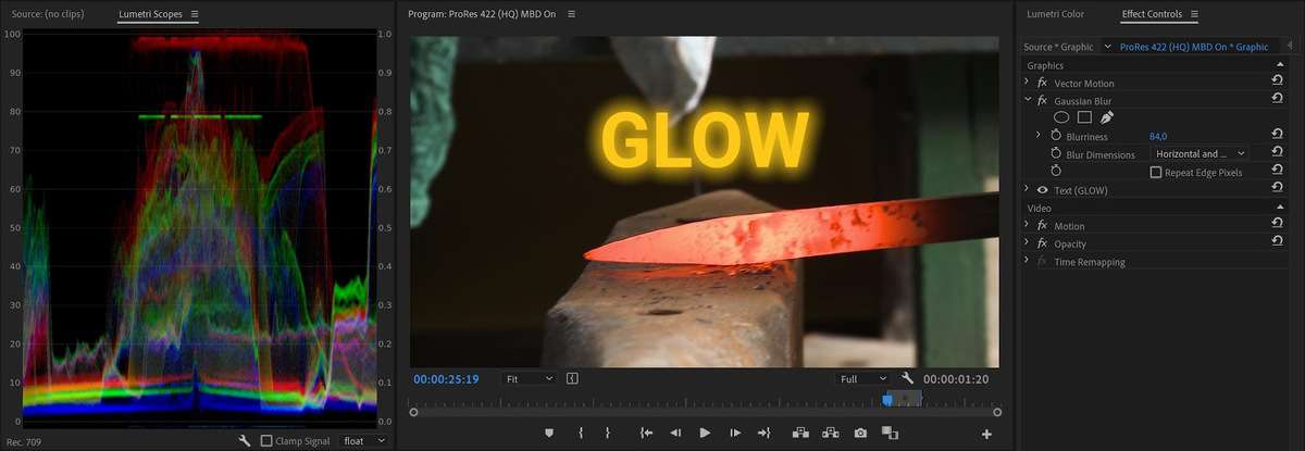 Glow effect after rendering
