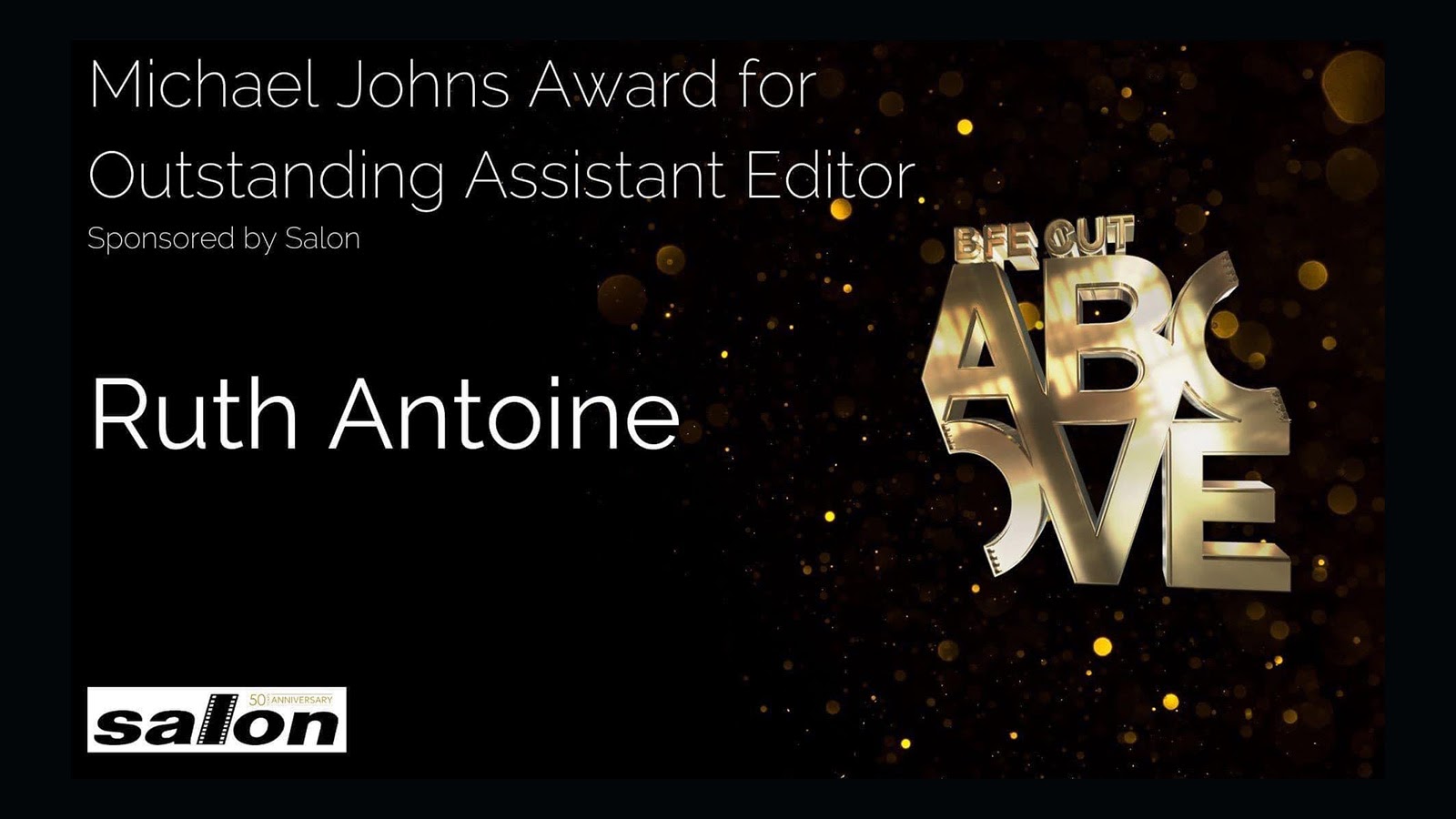 Michael Johns Award for Outstanding Assistant Editor