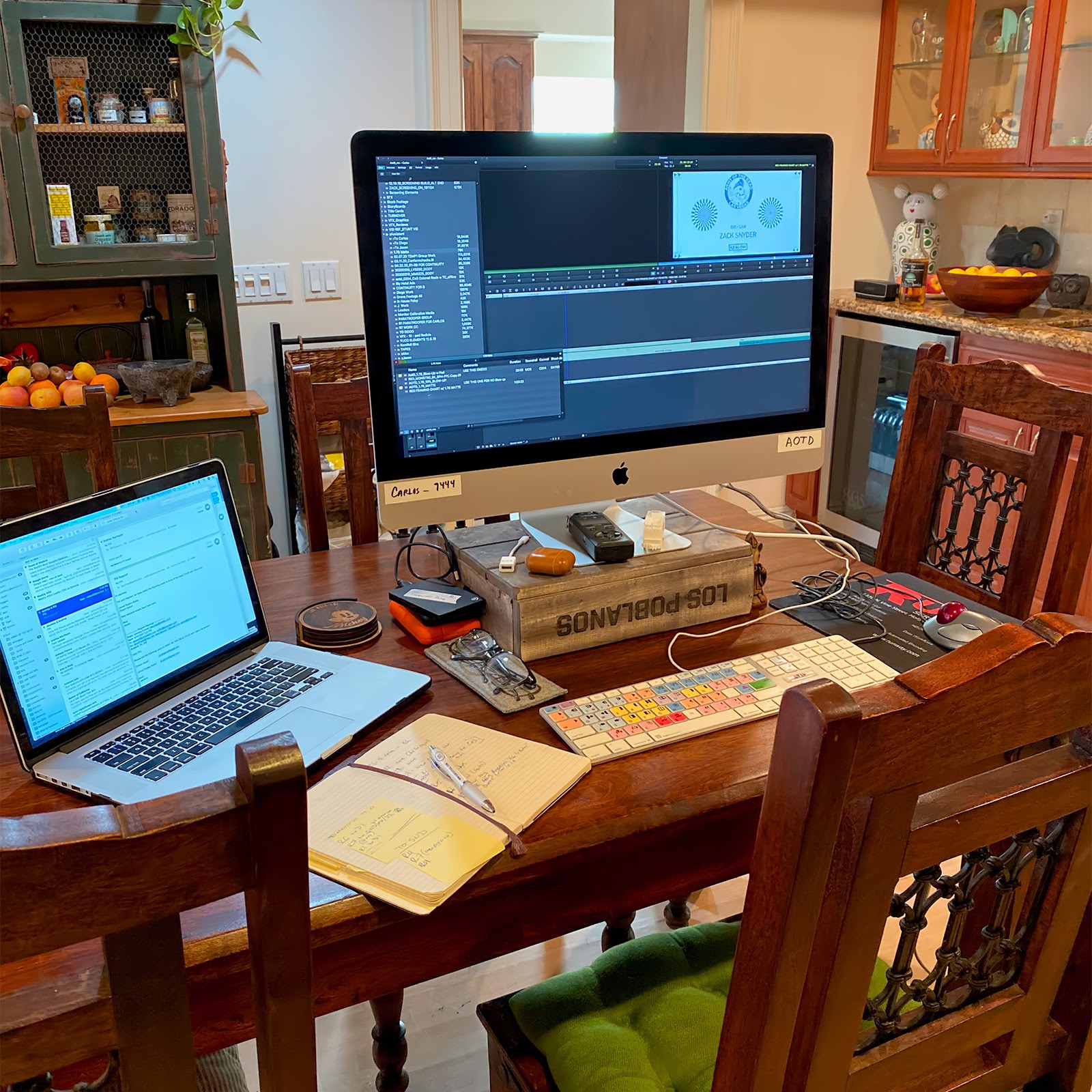 Carlos M. Castillon's home edit workstation