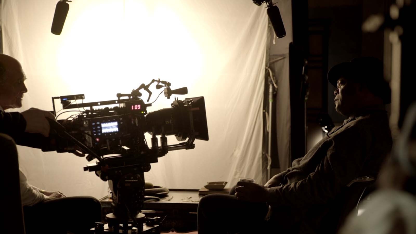 Shooting Samuel L. Jackson with the Arri Alexa 65 on the set of The Protégé. 