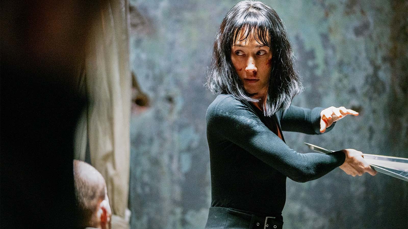 Maggie Q in action as Anna. 