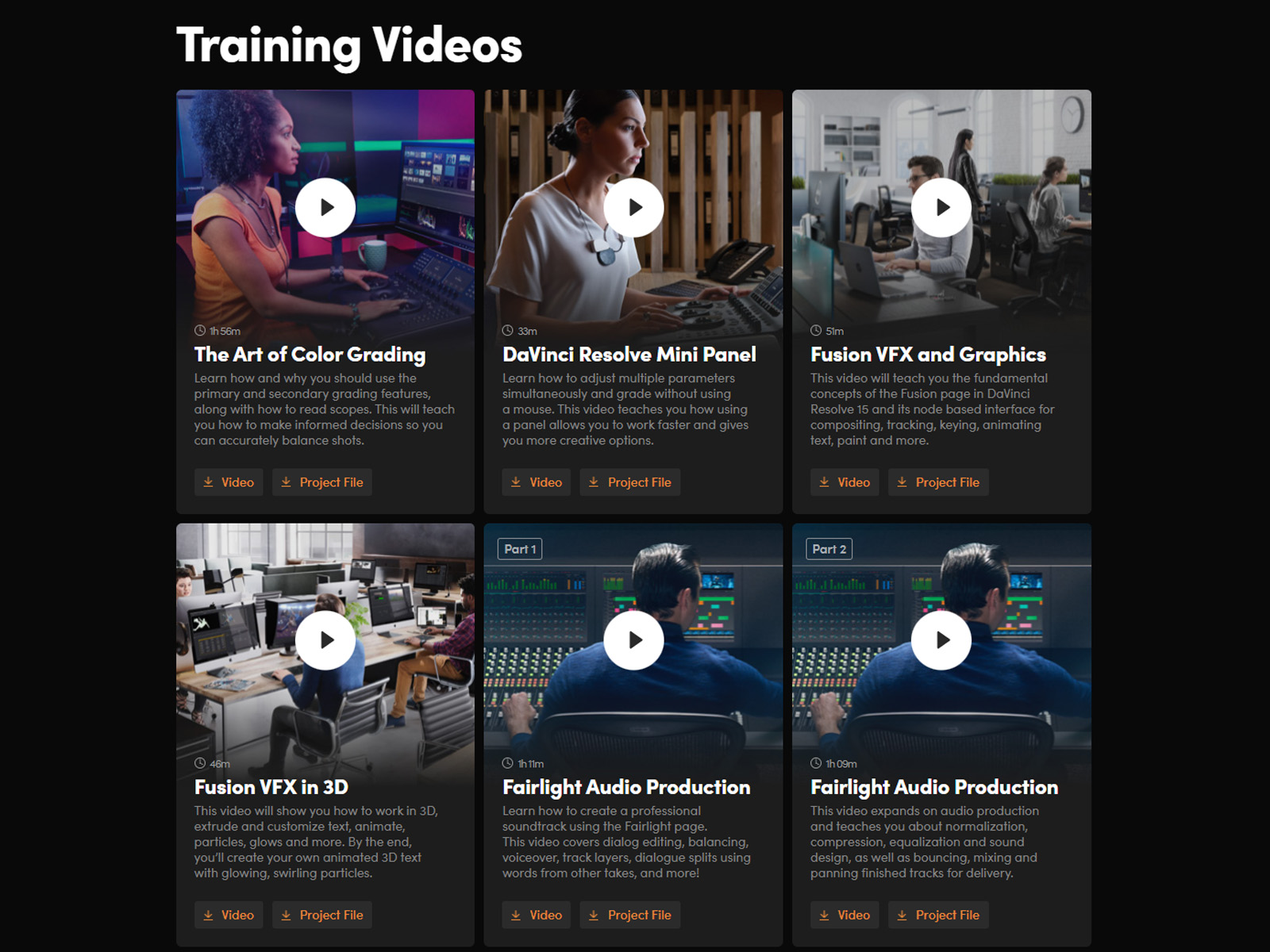 Blackmagic Design’s training portal has some great resources.