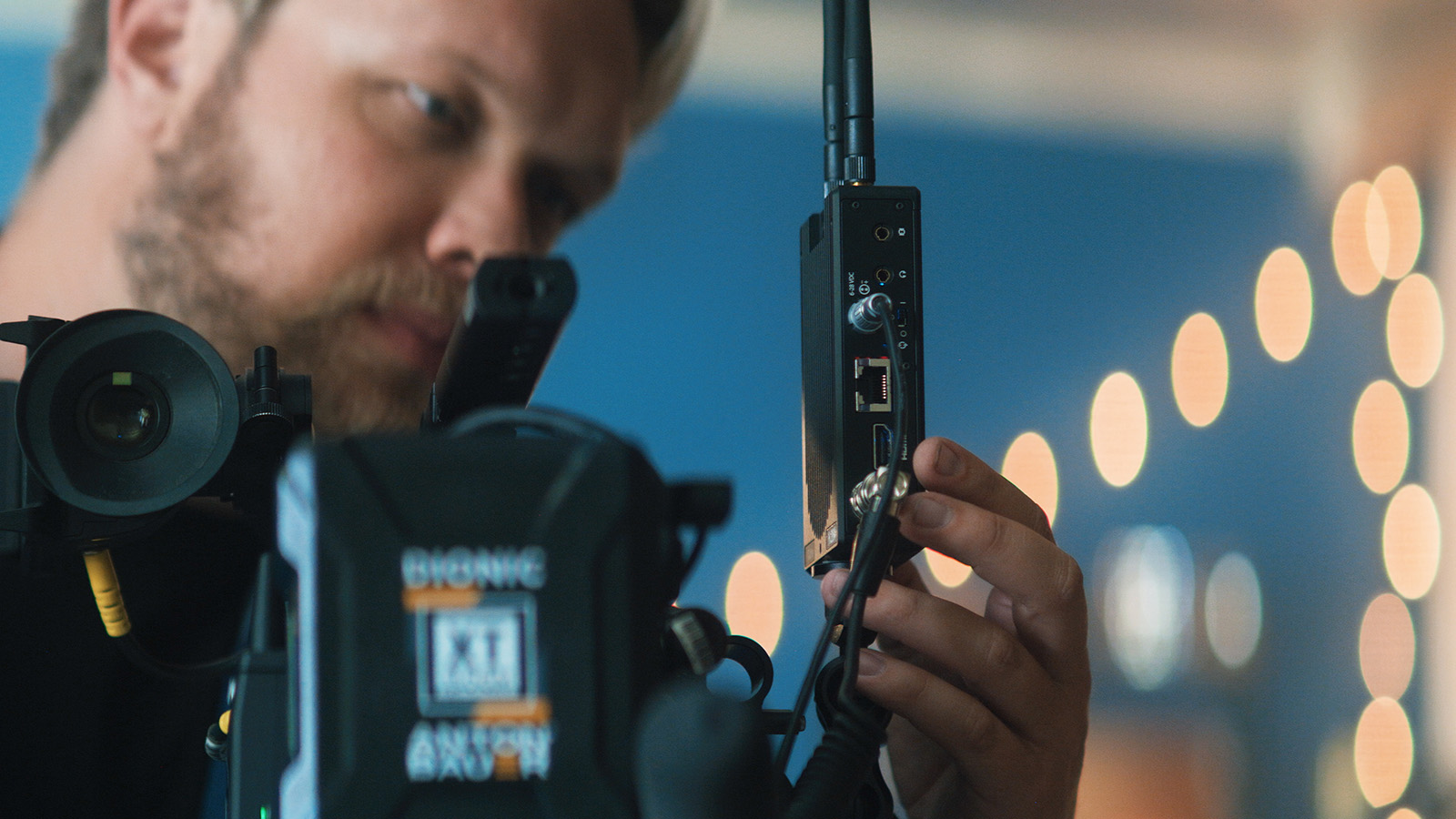 The Teradek CUBE655 is used to connect the camera to Frame.io C2C