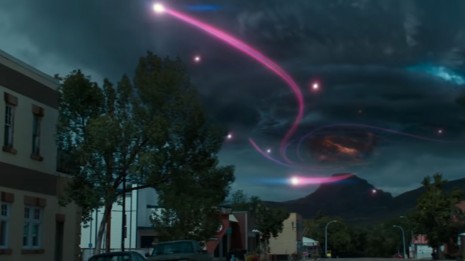 That can’t be good. Skybeams in Ghostbusters: Afterlife