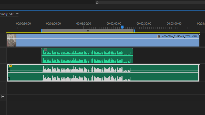 Exporting tracks as stems results in audio files that take up the entire sequence length.
