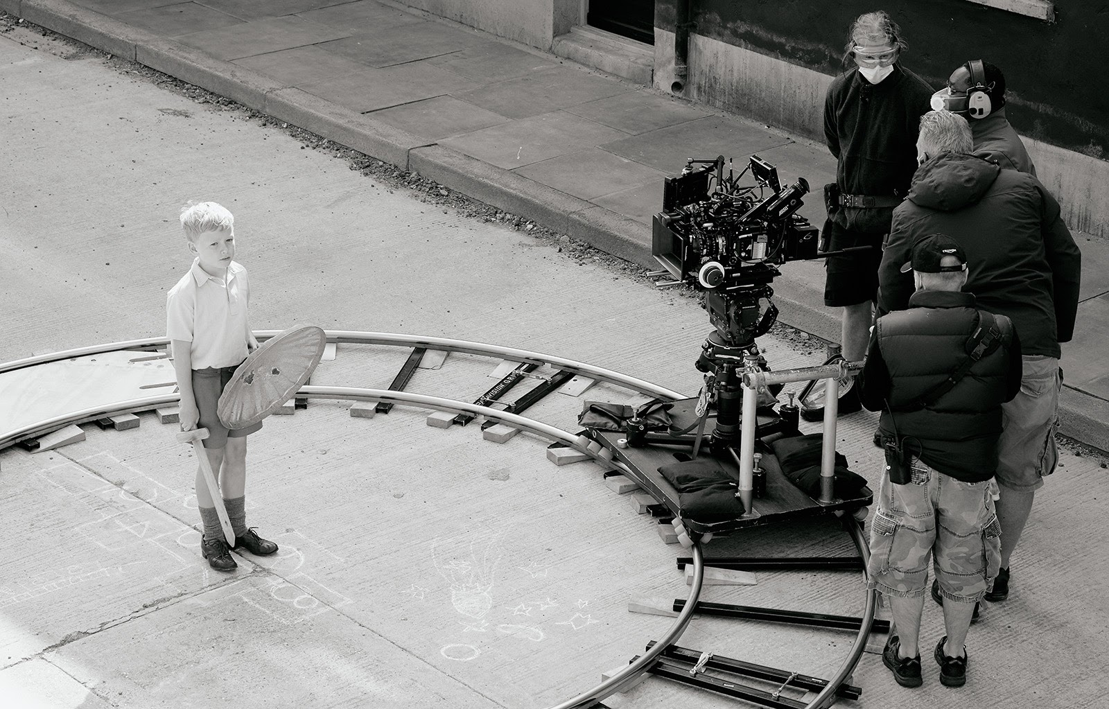 An orbit camera track for the opening scene of Belfast. 