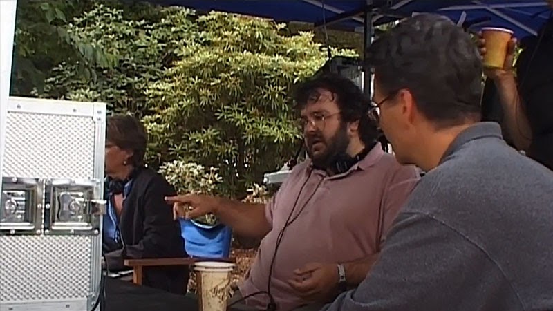 Peter Jackson directs a complex dolly shot on location for The Fellowship of the Ring. Image © New Line Cinema