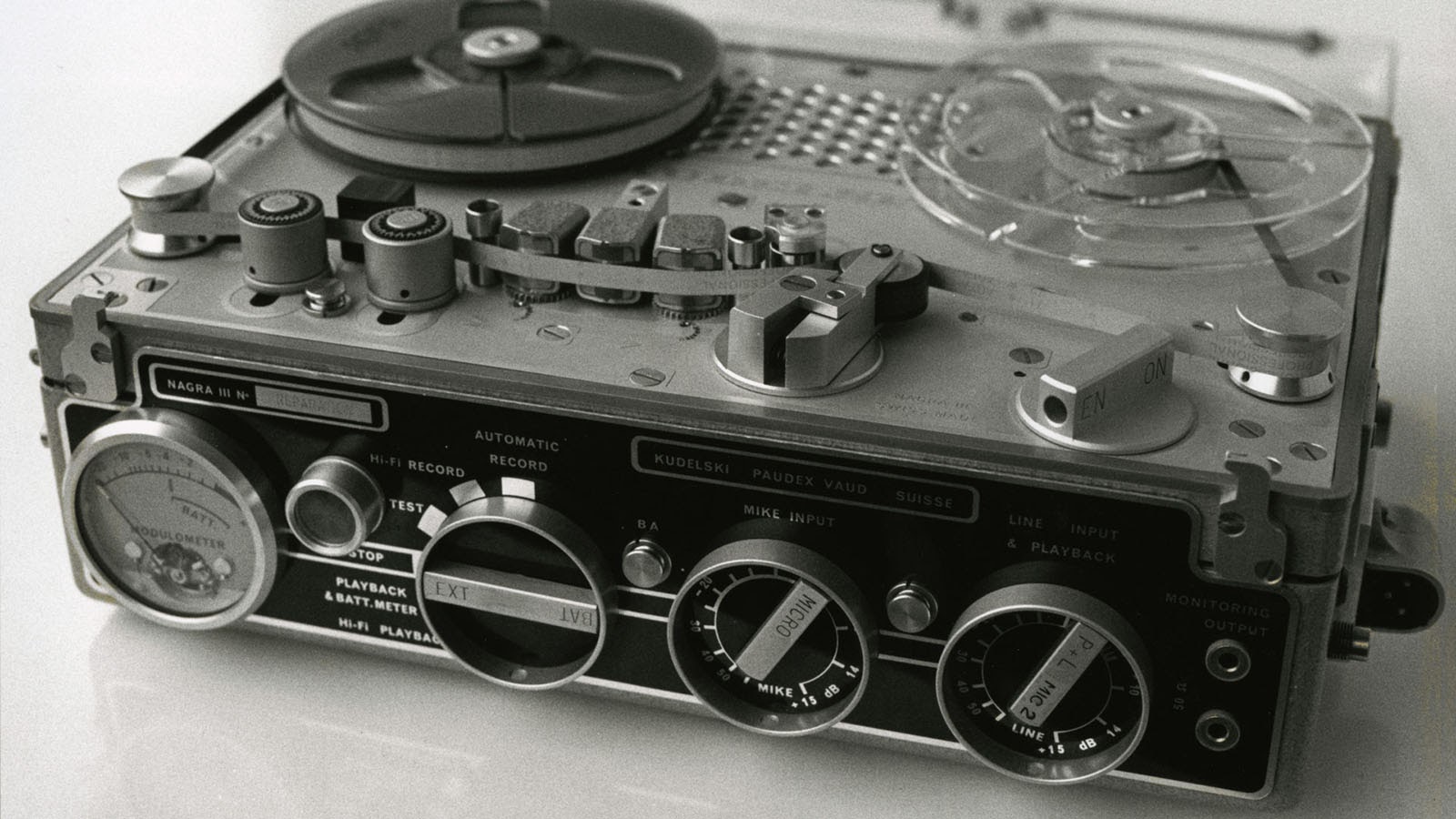 A Nagra Kudelski III similar to the ones used to capture the audio for The Beatles: Get Back. Image courtesy of Nagra Audio.