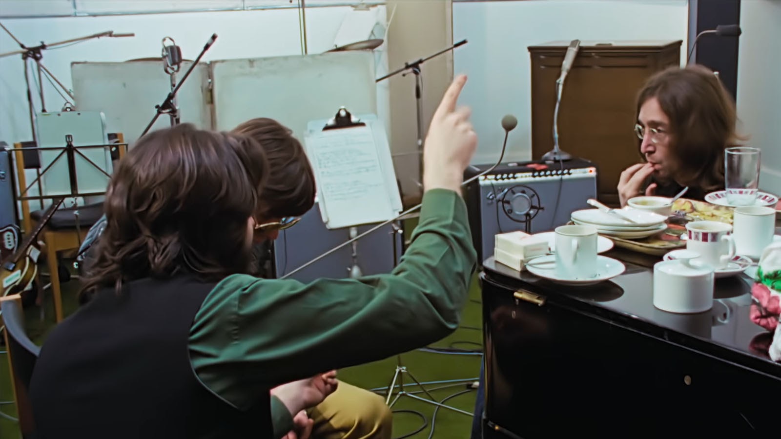 Let It Be was fuelled by cups of tea and packets of cigarettes. Image © Disney Studios
