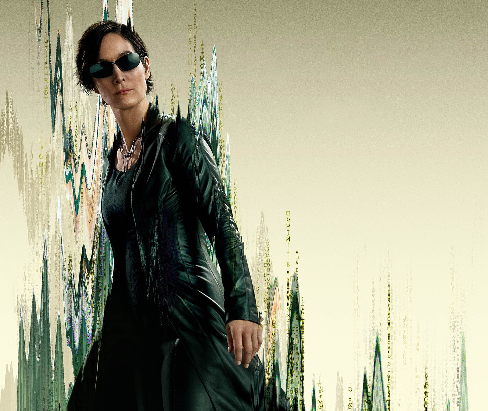Carrie Ann Moss reprises the role of Trinity in The Matrix Resurrections. Image © Warner Bros Pictures