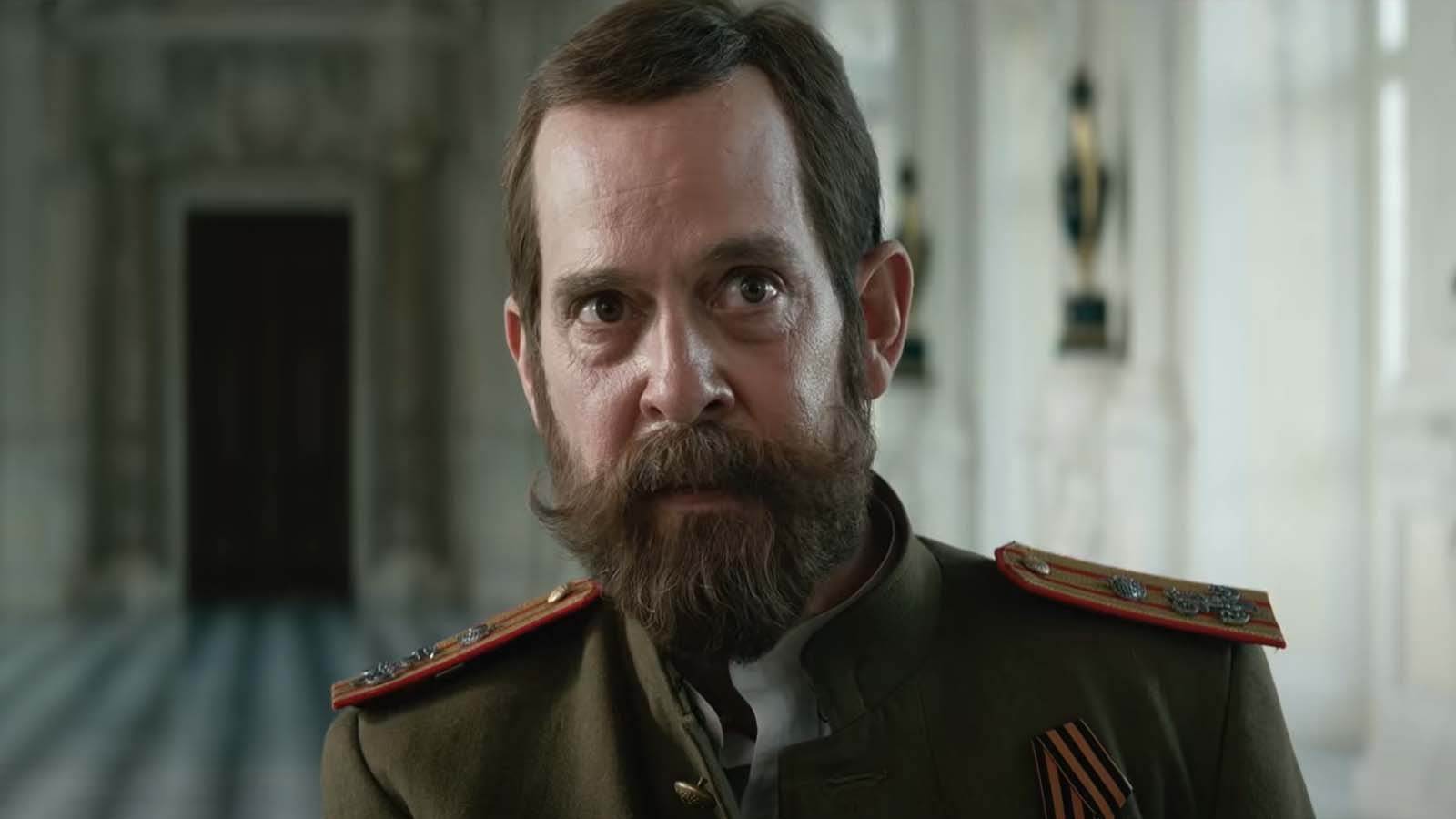 Tom Hollander plays the Tsar of Russia