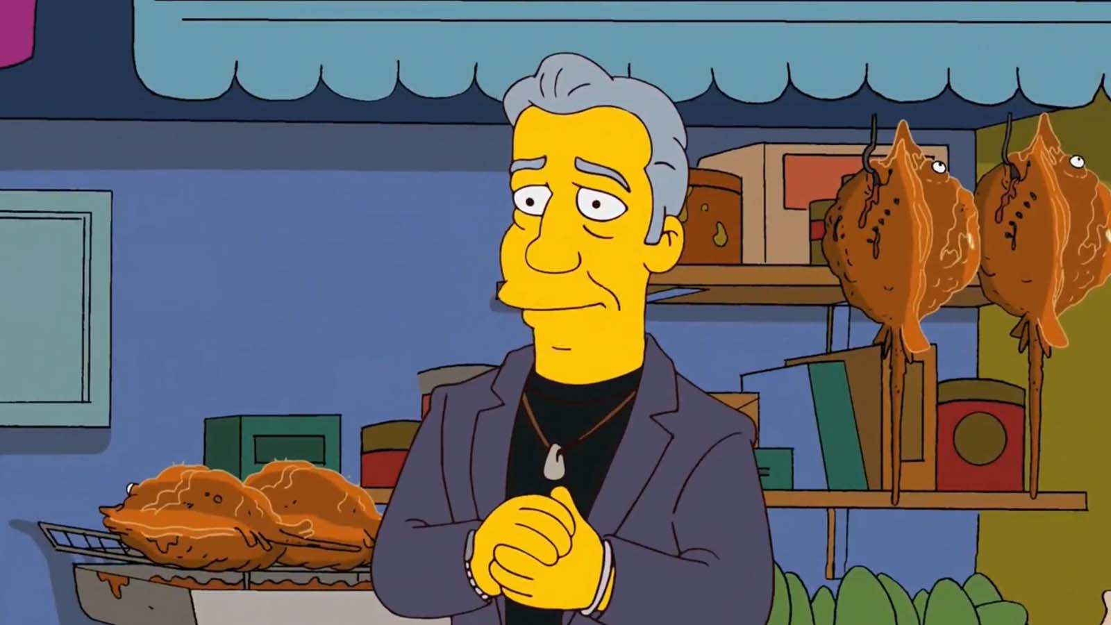 Bourdain was featured in The Simpsons. Image © Focus Features