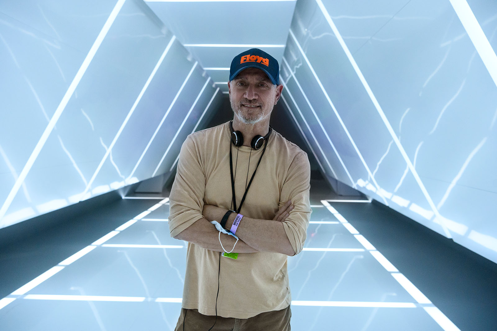 Writer, producer, and director Roland Emmerich on the set of Moonfall. Image © Lionsgate Movies