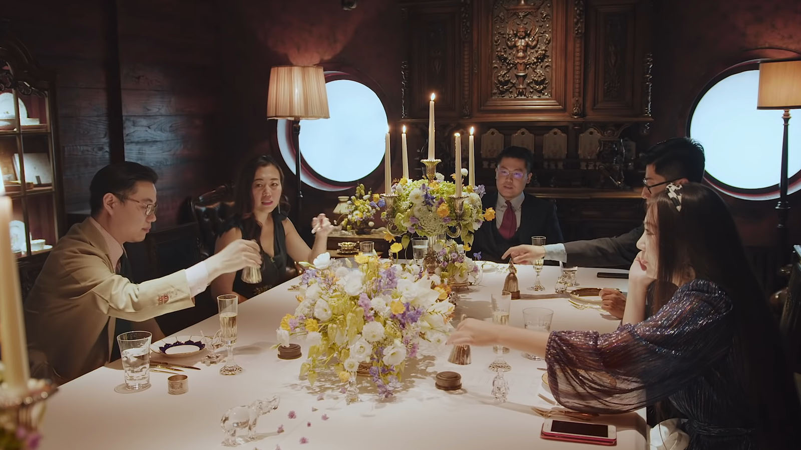Butlers are trained to serve the tables of wealthy families. Image © MTV Documentary Films