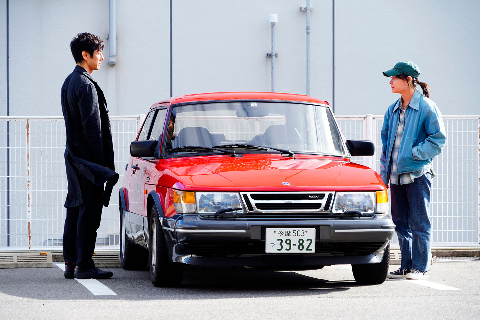 Hidetosho Nishijima (L) plays opposite Toko Miura (R) in Drive My Car. Image © Bitters End