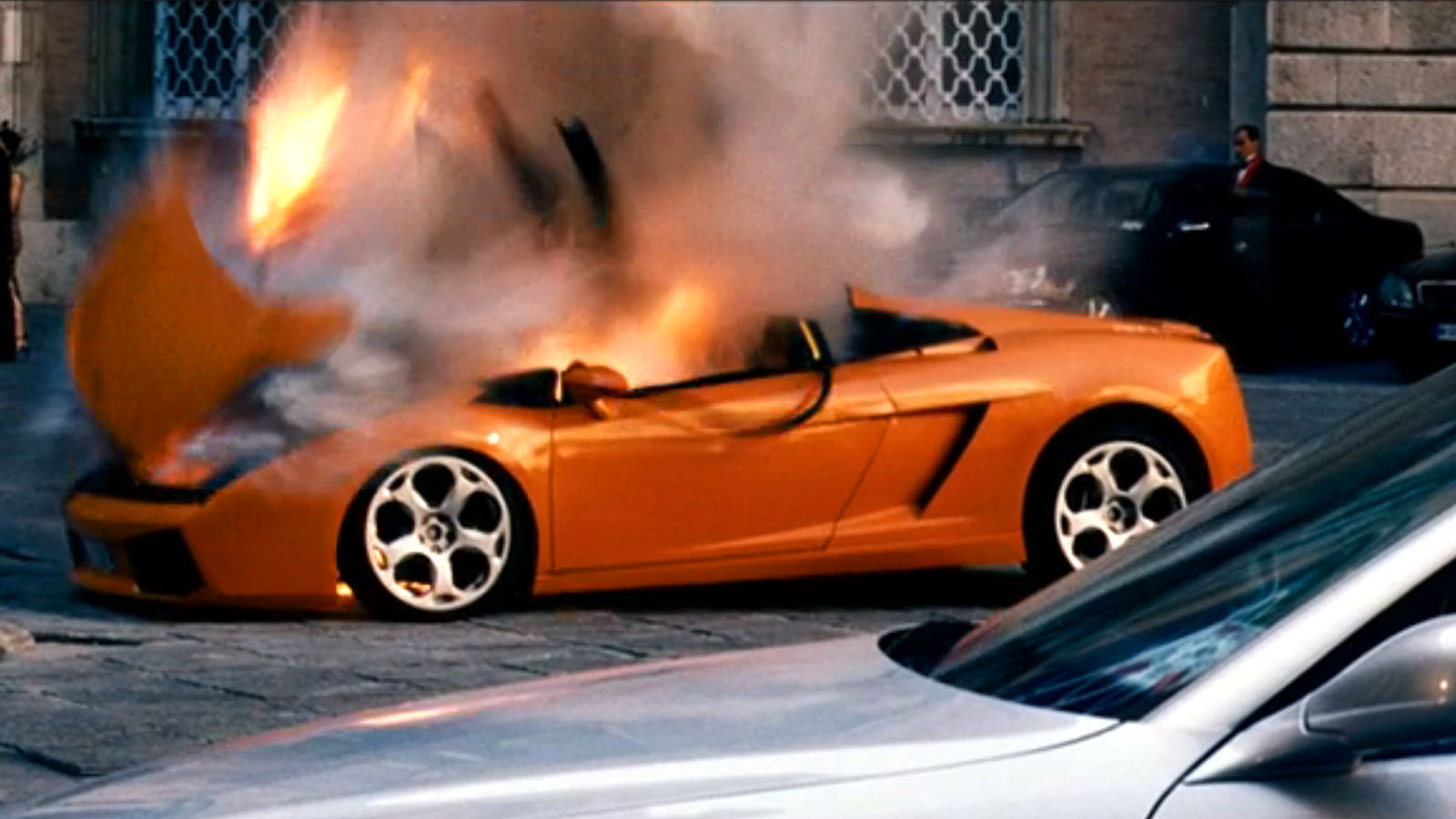 Exploding Lamborghini