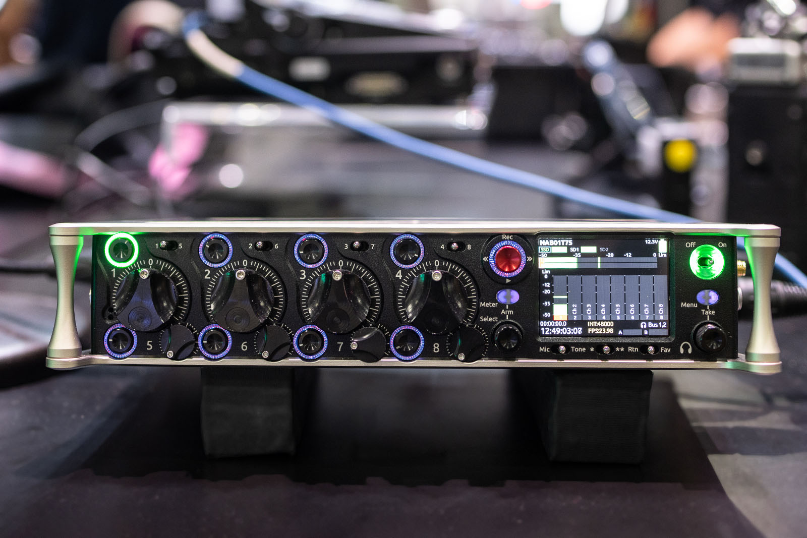 Sound Devices 888 at the Frame.io Cine Gear booth 