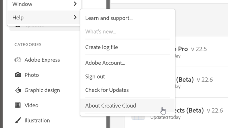 You can find your current version of Creative Cloud in the Help section.