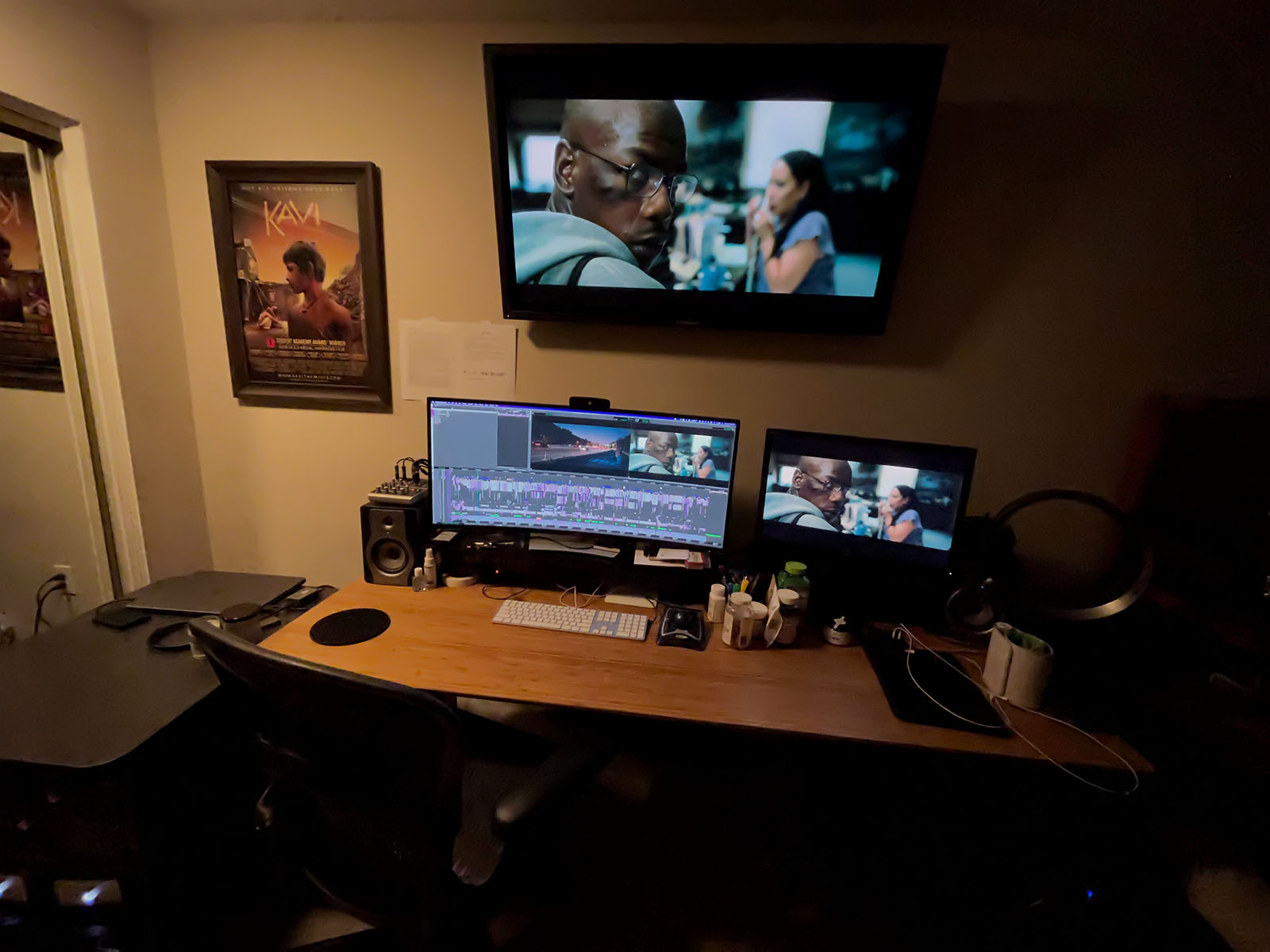 Chris moved to his home workstation to get Breaking ready in time for Sundance.