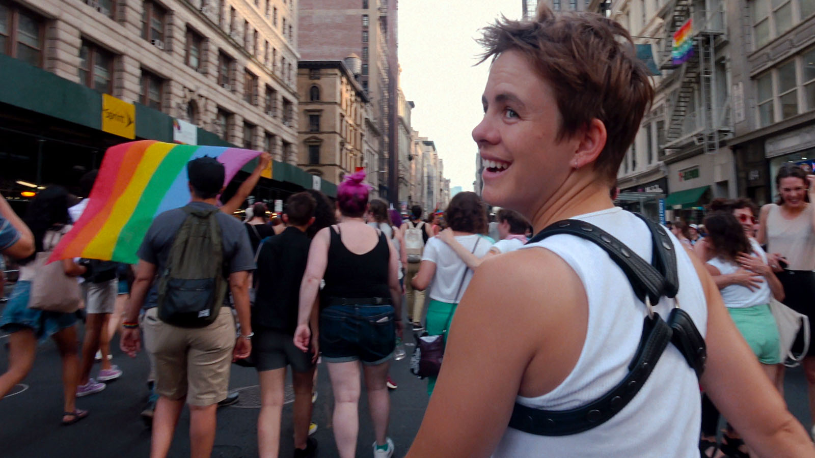 Leo Baker at NYC Pride 2021